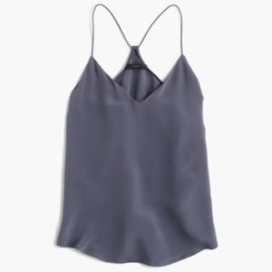 J.Crew Silk Carrie Racerback Cami Tank in Top Dusk, Size 2